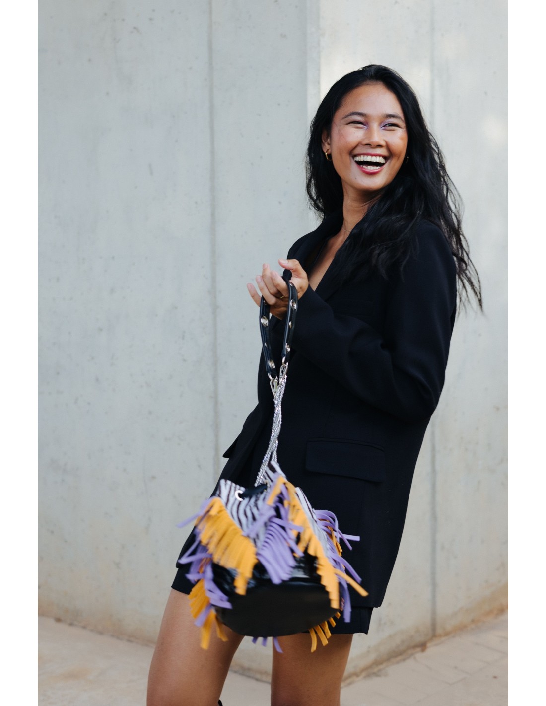 VIBRANT EXPLOSION (PICOS NARANJA Y MALVA)