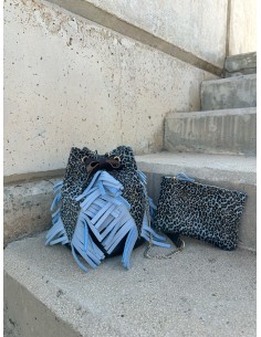 MONEDERO VELVET FURY (AZUL)
