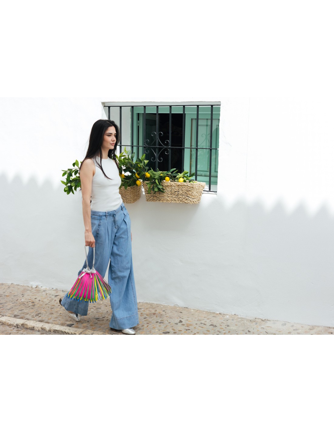 BRAVA SILVER fringie fucsia