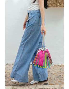 BRAVA SILVER fringie fucsia